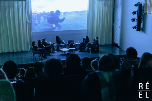 23 mars - Journée Réel Université - Table ronde : Filmer la violence / La violence de filmer avec Lory Glenn, Laure Portier, Camille Kunegel, Mohamed Mesbah et Karine Birgé © Léa Rener