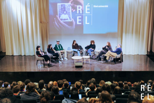23 mars - Journée Réel Université - Table ronde : Filmer la violence / La violence de filmer avec Lory Glenn, Laure Portier, Camille Kunegel, Mohamed Mesbah et Karine Birgé © Léa Rener