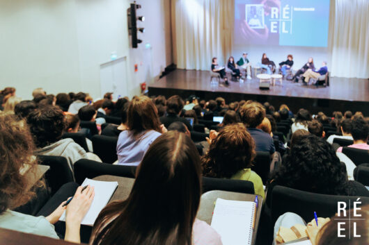 23 mars - Journée Réel Université - Table ronde : Filmer la violence / La violence de filmer avec Lory Glenn, Laure Portier, Camille Kunegel, Mohamed Mesbah et Karine Birgé © Léa Rener