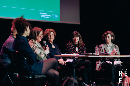 24 mars - ParisDOC - Forum Public, Tous les états de la censure : comment les déjouer ? - Table ronde : Conspirer : prendre le Maquis modérée par Marianne Khalili-Roméo avec Carmen Castillo, Salomé Jashi, Elsa Marcel, Mehran Tamadon et Louisa Yousfi © Léa Rener