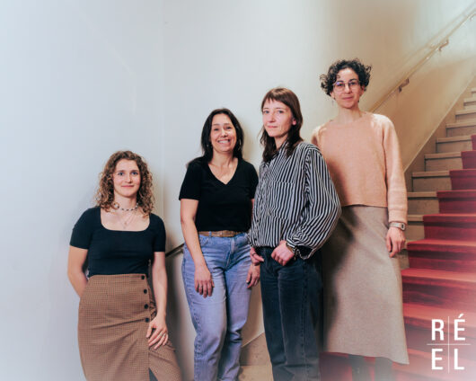 Jury des bibliothèques - Véronique Hallo, Pauline Hutter, Anita Karlik accompagnées par Lina Le Bourgeois © Léa Rener