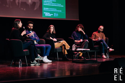 28 mars - Une convention collective pour les festivals de cinéma : qu'est-ce que ça change ? modérée par Laure Tarnaud avec Thomas Rosso, Théo Ruiz, Camille Vandenbunder et un représentant du collectif Sous Les Écrans la dèche © Léa Rener
